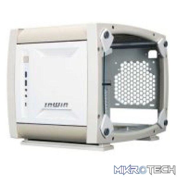 InWin Explorer RGB Modular Tempered Glass Mini-Tower Mini-ITX Case  Bone White - Image 2